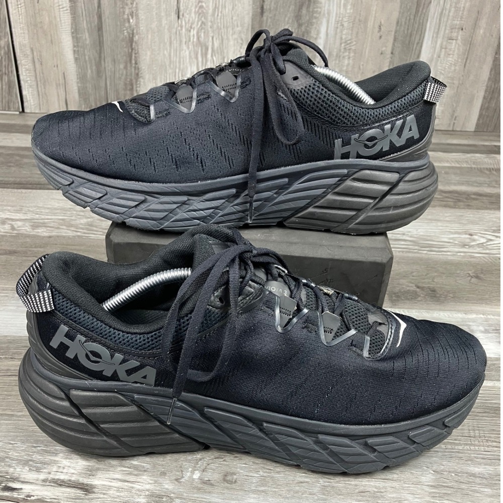 Hoka One One Gaviota 3 Mens 13D Black Running Shoes 1113520 BBLC Stability Shoes